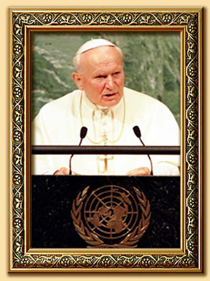 giovanni paolo II parla all'onu