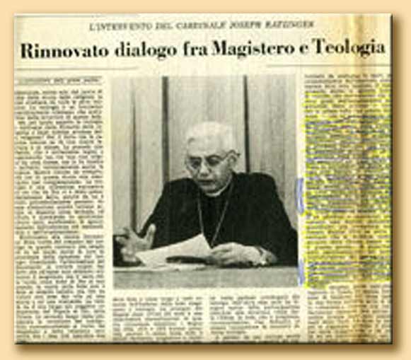 joseph ratzinger su l'osservatore romano