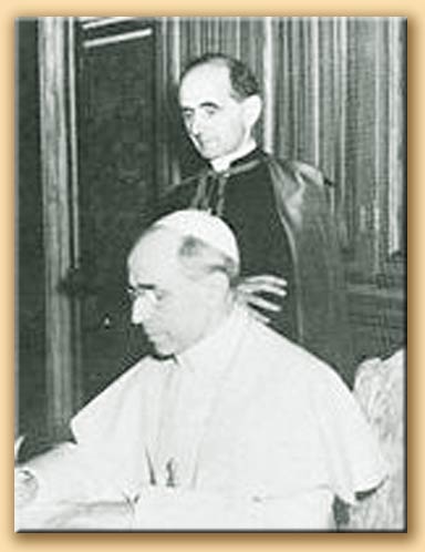 mons. montini e papa pio XII