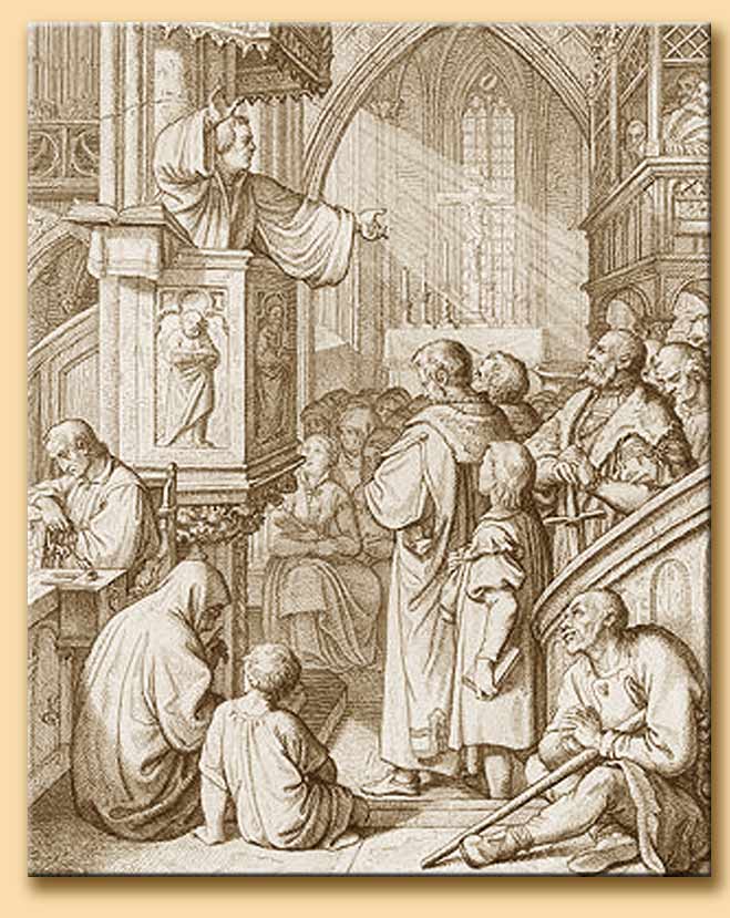 lutero predica a wittemberg