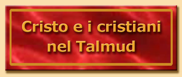 titolo cristo e i cristiani nel talmud